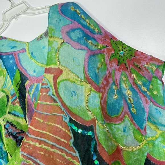 Chico's Multicolor Artistic Wrap - Picture 11 of 14